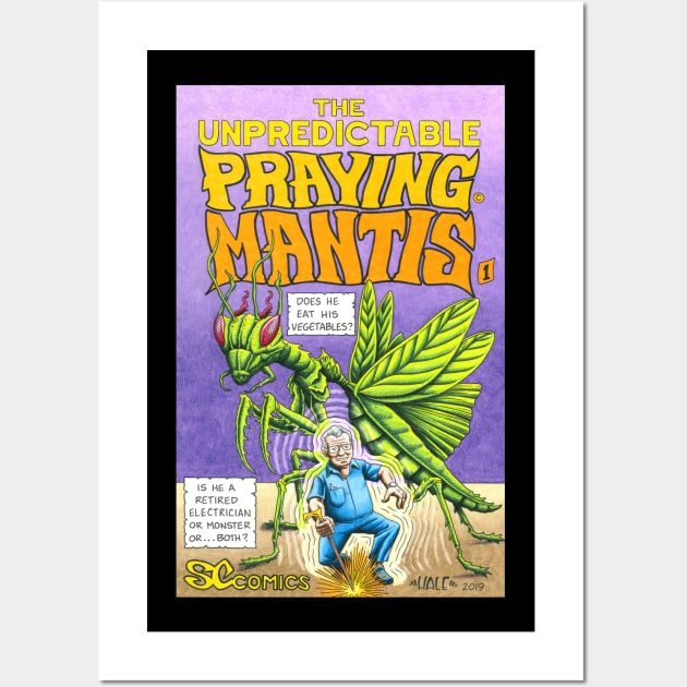 Praying Mantis comic cover Wall Art by Stolencheese